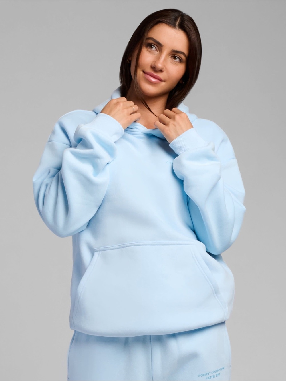 Comfrt Limited Edition Baby Blue Pastel Hoodie Mega